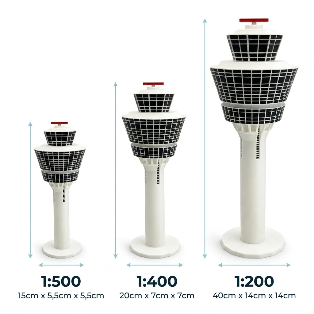 Munich Airport tower model