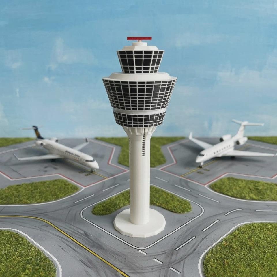 München Flughafen Tower Modell