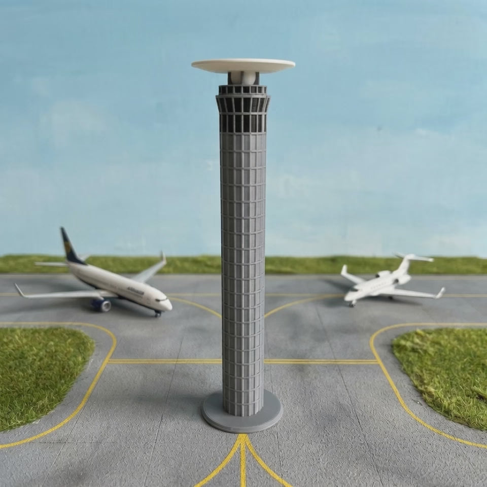 Paris Charles de Gaulle Airport control tower model