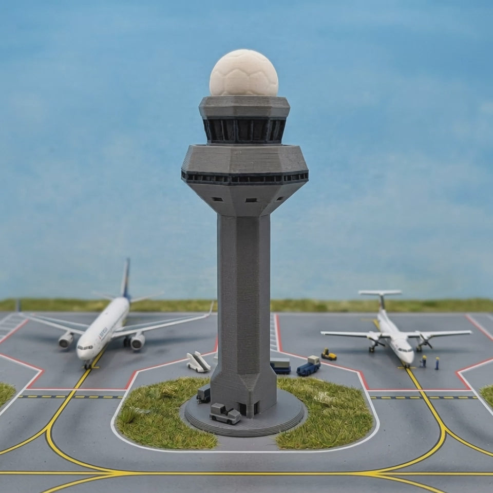Warsaw Airport tower model